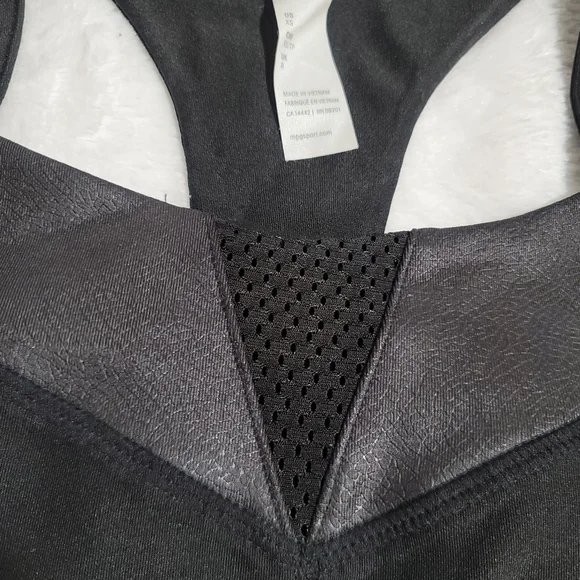 MPG pad sport bralette bra racerback black breathable XS New - Picture 3 of 7